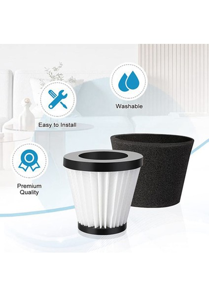 El Tipi Elektrikli Süpürge F117 ile Uyumlu 5 Paket Yedek Filtre, AD40117 Parçalarıyla Karşılaştırın (Yurt Dışından) modelleri