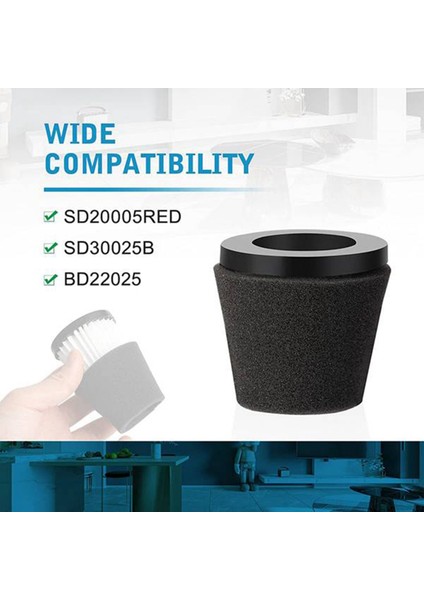 El Tipi Elektrikli Süpürge F117 ile Uyumlu 5 Paket Yedek Filtre, AD40117 Parçalarıyla Karşılaştırın (Yurt Dışından) fırsatları