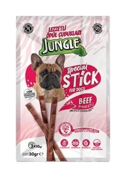 Dana Etli Stick Köpek Ödülü 3 Adet 10 gr