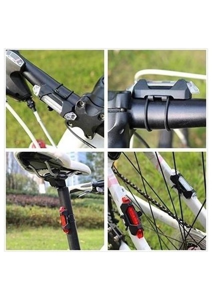 USB Şarj Edilebilir Parlak Bisiklet LED Lamba Su Geçirmez Güvenlik Uyarı Arka Lamba Işığı fırsatları