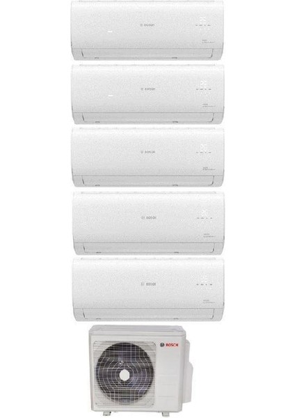 Multi Split Inverter Klima 42000 Btu 1 Dış + 5 Iç Ünite 9000 + 9000 + 9000 + 12000 + 12000 Btu