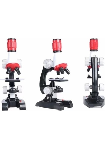 Eğitici Mikroskop Kiti Zoom LED Işıklı 100X 400X 1200X ST1200X fiyatları