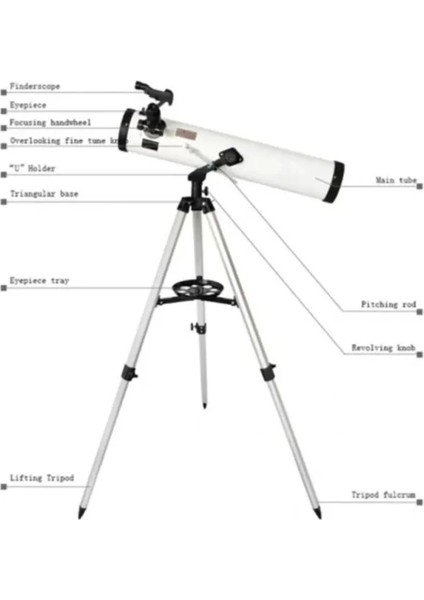 76X700 Profesyonel Aynalı Uzay Teleskopubeyaz indirimleri