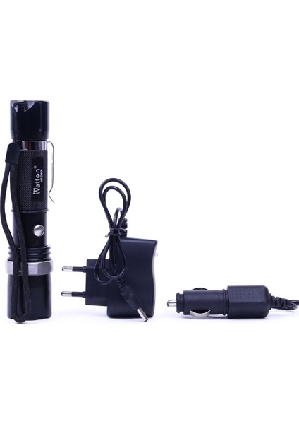 Zoomlu Şarjlı El Feneri En Uygun Fiyata WT-038 modelleri