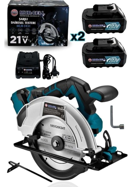 Profesyonel Lazerli Sunta Kesme Daire Testere Makinesi 21V 4.0AH