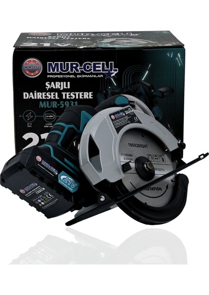 Profesyonel Lazerli Sunta Kesme Daire Testere Makinesi 21V 4.0AH fırsatları