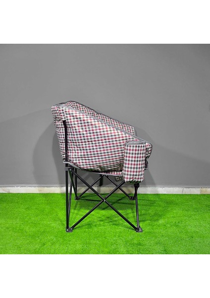 Argeus Balcony Comfort Katlanabilir Kamp Sandalyesi Kare Desenli fiyatları