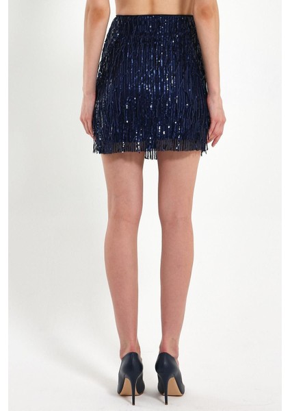 Pul Payet Işlemeli Mini Etek fiyatları