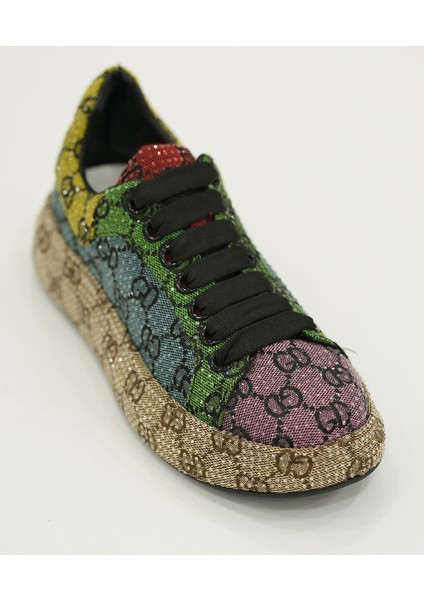 Kadın Taş Detaylı Bağcıklı Sneakers modelleri