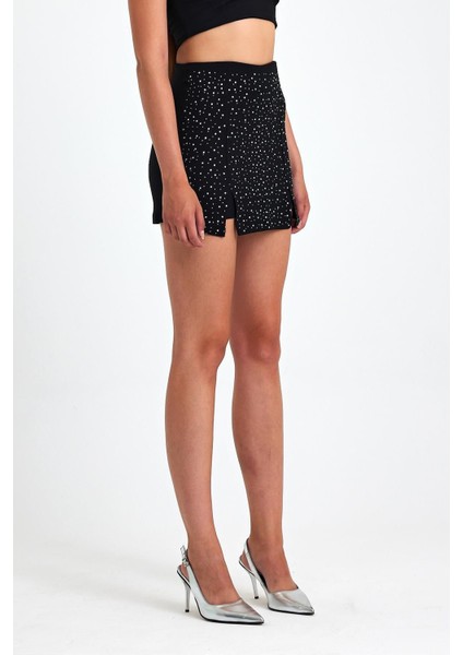 Çift Yırtmaç Finike Kumaş Şort Etek fırsatları