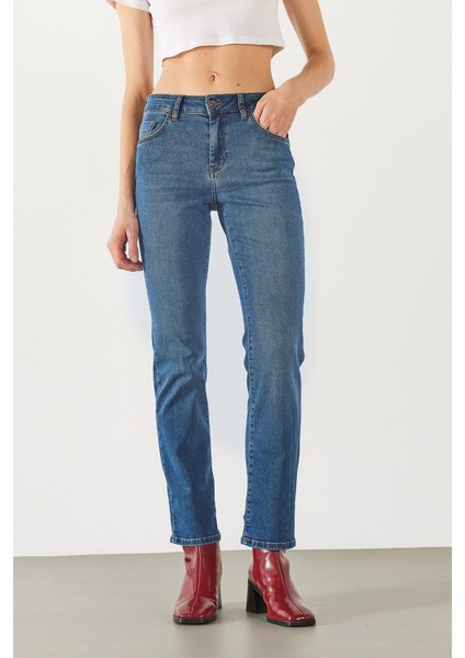 Gabriel Dark Blue Straight Fit Jean Pantolon(Tencel)(Tm) - Dark Blue fırsatları