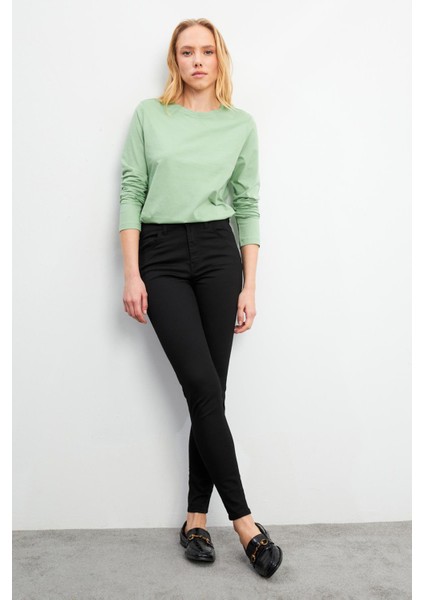 Kadın Gabriella Siyah Powerstretch Skinny Pantolon - 10268P-028 fiyatları