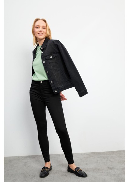 Kadın Gabriella Siyah Powerstretch Skinny Pantolon - 10268P-028 indirimleri