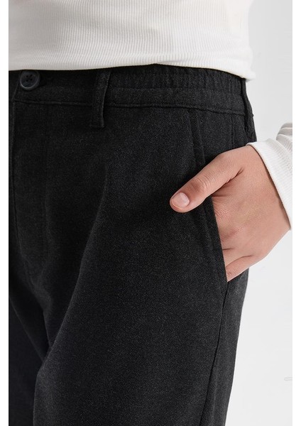 Kadın Norah Antrasit Beli Lastikli Kaşe Pantolon fırsatları