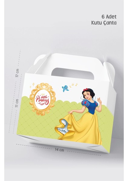 Pamuk Prenses Kutu Çanta Postacı 14X17 cm *6'lı Paket