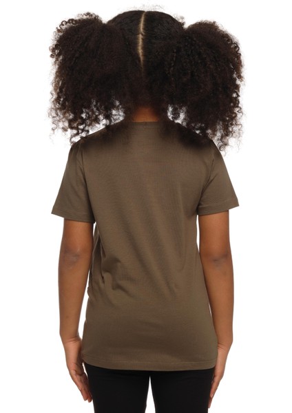 Kamuflaj Yeşil Basic Unisex Çocuk Sıfır Yaka Kısa Kollu Tişört modelleri