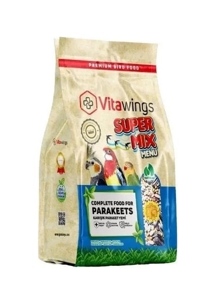 Süper Mix Paraket Kuş Yemi 800 gr