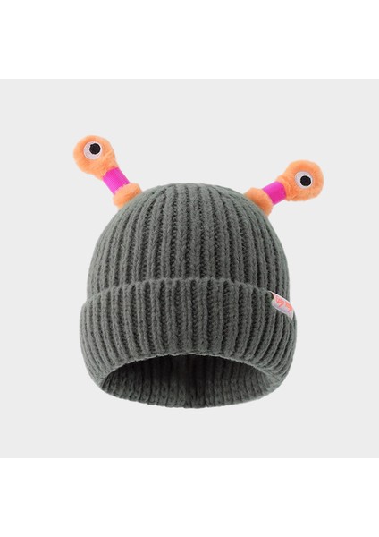Sevimli Komik Parlayan Anten Sıcak Örgü Şapka (Yurt Dışından)
