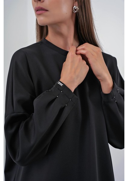 Siyah Oversize Rahat Takım TK-1370