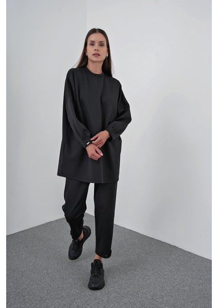 Siyah Oversize Rahat Takım TK-1370