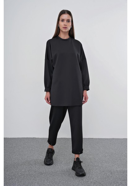 Siyah Oversize Rahat Takım TK-1370