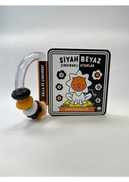 Siyah Beyaz Çıngıraklı Kitaplar - Hayvanlar