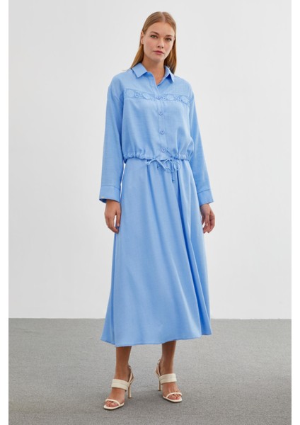 Dantel Detaylı Mavi Ikili Takım TK-1266 modelleri