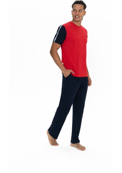 Erkek Kırmızı Pijama Takım modelleri