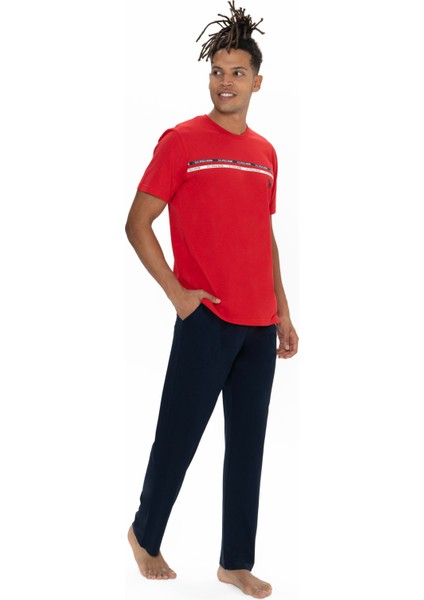 Erkek Kırmızı Pijama Takım