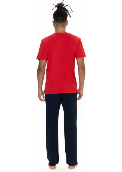 Erkek Kırmızı Pijama Takım modelleri