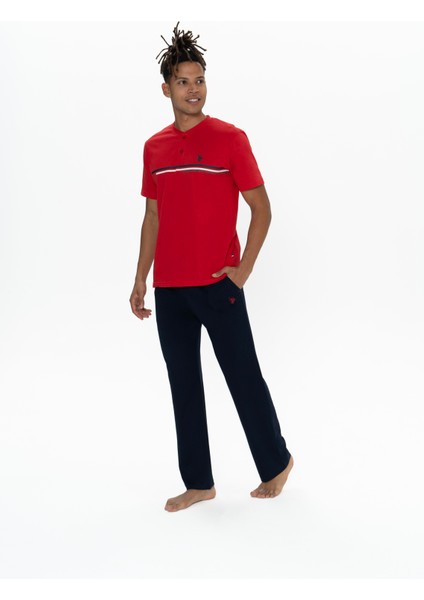 Erkek Kırmızı Pijama Takım modelleri