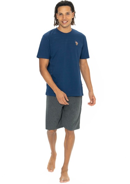 Erkek Lacivert Şort Takım