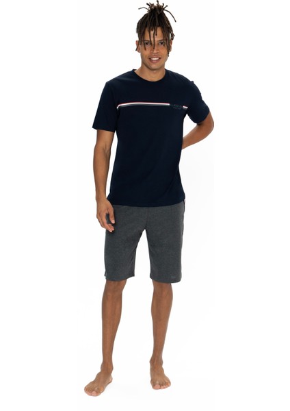 Erkek Lacivert Şort Takım