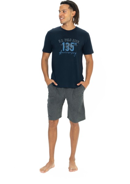 Erkek Lacivert Şort Takım