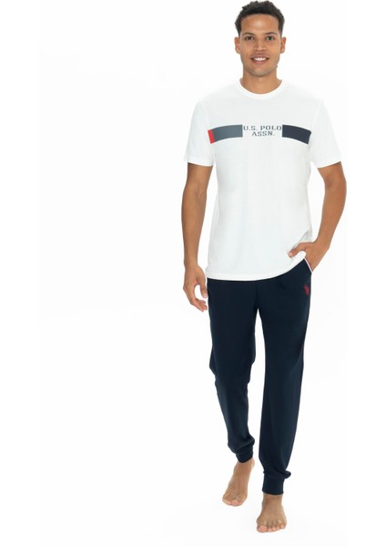 Erkek Ekru Pijama Takım