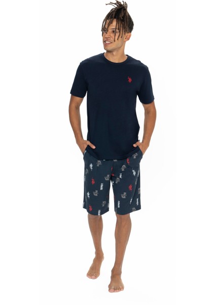 Erkek Lacivert Şort Takım