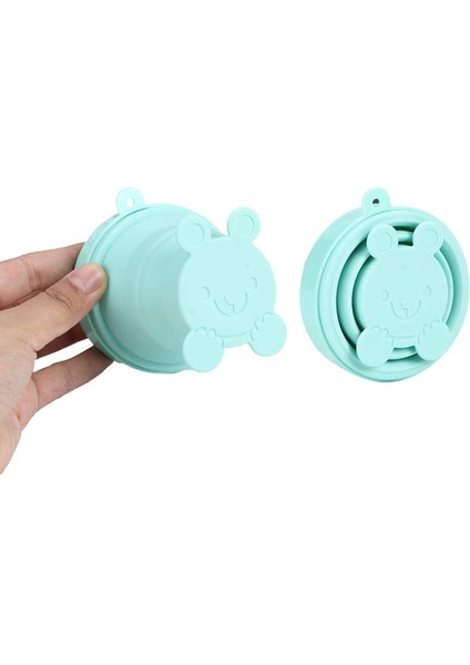 Teleskopik Bardak 170 ml Taşınabilir Katlanır Drinkware Seyahat Için Kapaklı Kupa (Yurt Dışından)
