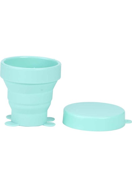 Teleskopik Bardak 170 ml Taşınabilir Katlanır Drinkware Seyahat Için Kapaklı Kupa (Yurt Dışından)