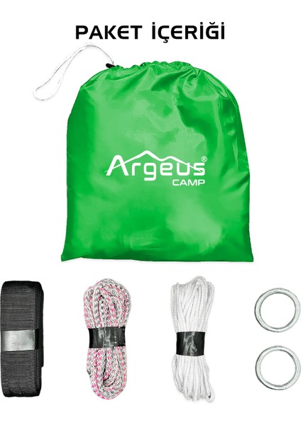 Argeus Cibinlikli Kamp Hamağı Yeşil