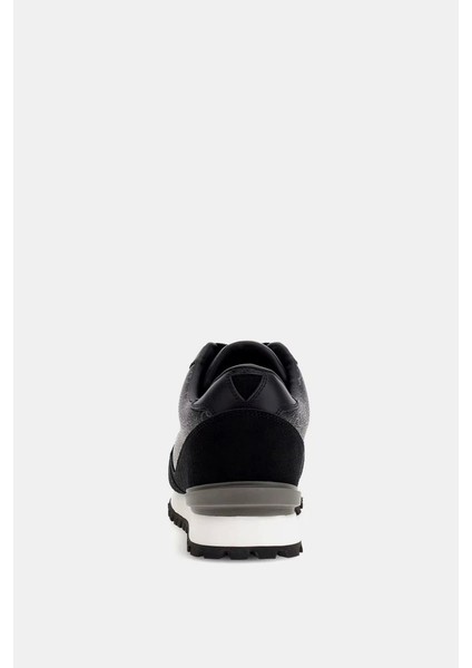 Erkek Siyah Arona 4g Logolu Sneaker