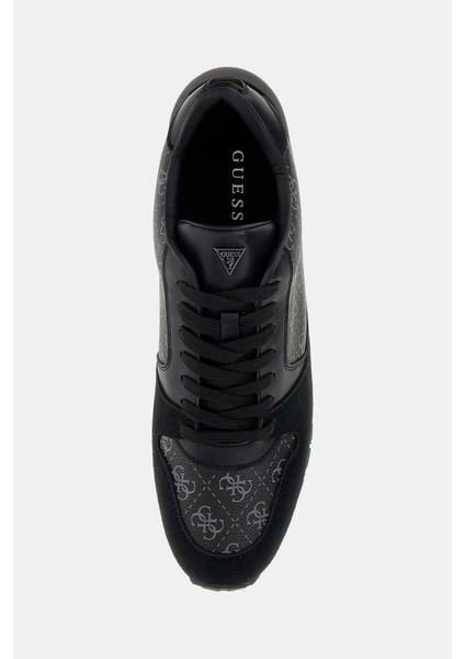 Erkek Siyah Arona 4g Logolu Sneaker