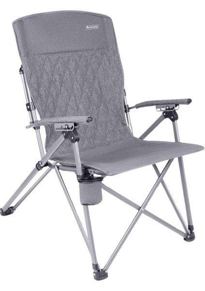 Trono 3 Katlanabilir Kamp Sandalyesi - Orcamp - Kademeli - Gri