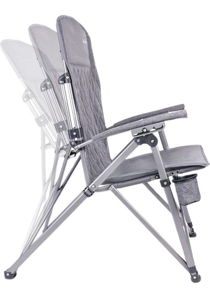 Trono 3 Katlanabilir Kamp Sandalyesi - Orcamp - Kademeli - Gri