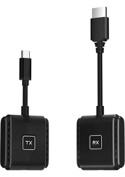 Type C HDMI Girişli Tablet,telefon,notebook Tv Ekran Yansıtma Kiti 80 mt Menzilli Tüm Telefonlara Uyumludur 2 Li Set