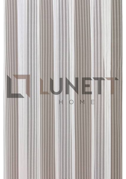 Kullanıma Hazır Petek Üstü Ekru Renk Porto Desen (1x2) Seyrek Pile Tül Perde indirimleri