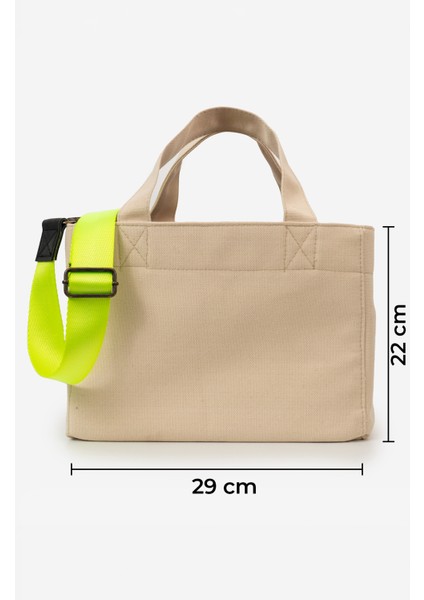 Kanvas Askılı Günlük Kullanım Omuz ve El Çantası Tote Bag - Sert Kumaş modelleri