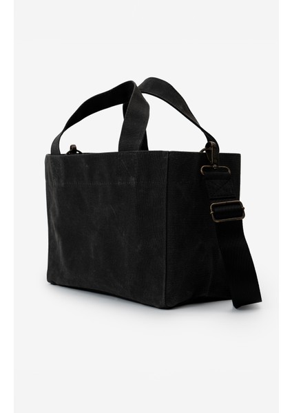 Kanvas Askılı Günlük Kullanım Omuz ve El Çantası Tote Bag - Sert Kumaş