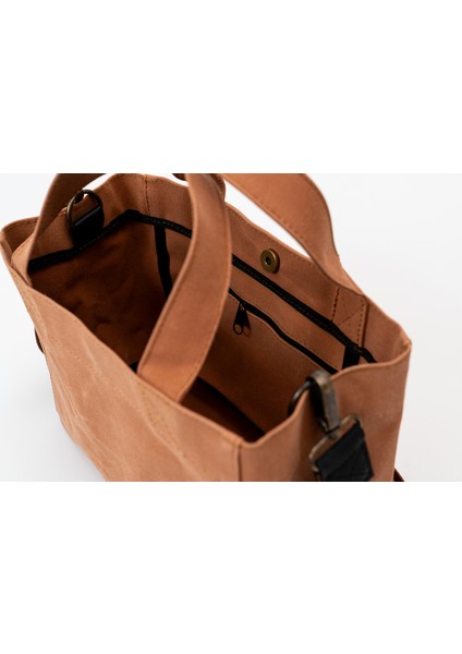 Kanvas Askılı Günlük Kullanım Omuz ve El Çantası Tote Bag - Sert Kumaş