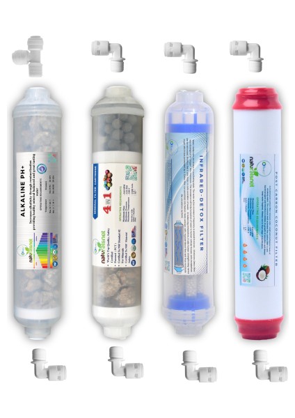 Naturalsnet 8 Li Germany Kraft Membranlı 80 Gpd Su Arıtma Filtre Seti