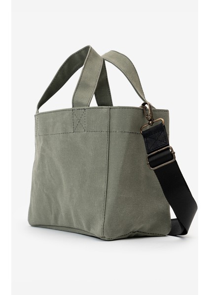 Kanvas Askılı Günlük Kullanım Omuz ve El Çantası Tote Bag - Sert Kumaş
